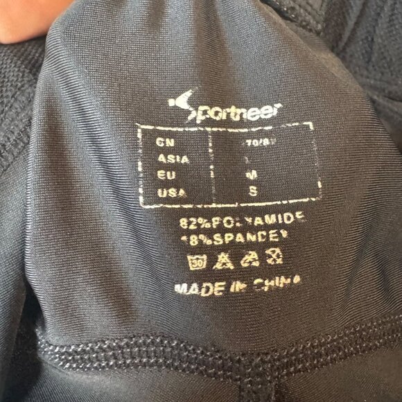 Sportneer Cycling Shorts Mens Black Padded Pull On 6" Size S - Picture 3 of 10